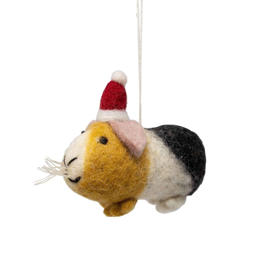 Decorations Christmas Imaginarium Felt | Felt Guinea Pig Christmas Tree Decoration