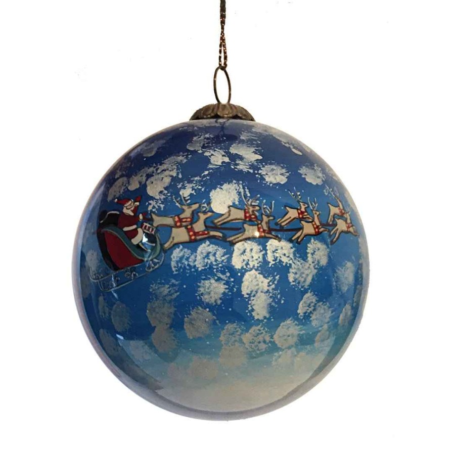 Decorations Christmas Imaginarium Glass | New Shop! Christmas Imaginarium Hand Painted Glass Bauble