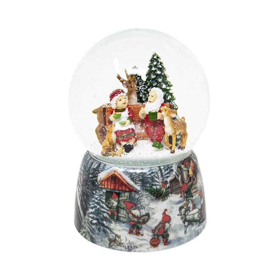 Snow Globes Christmas Imaginarium Santa And Mrs Claus Snow Globe