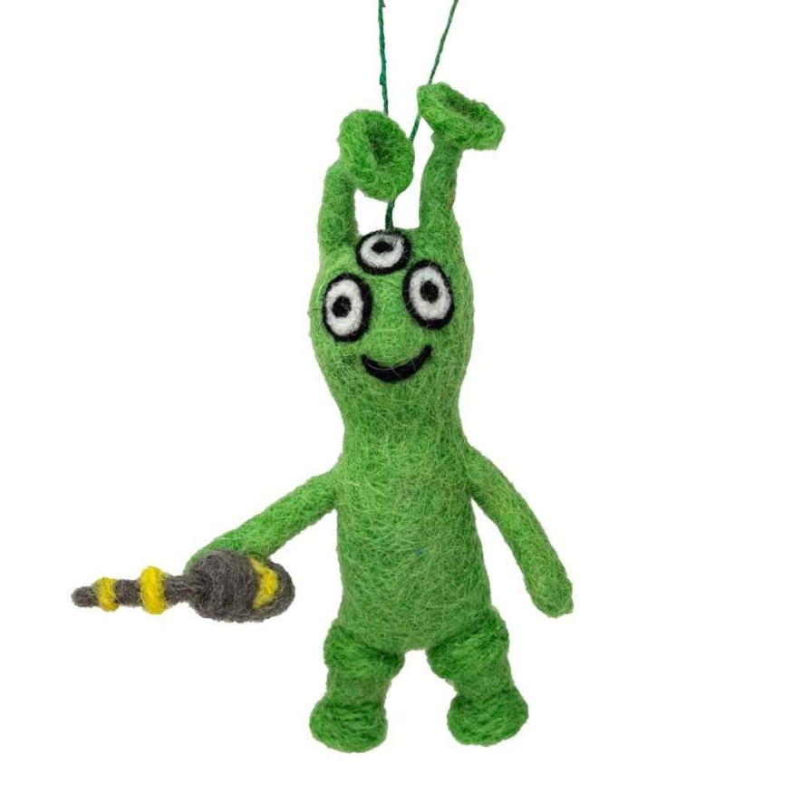 Decorations Christmas Imaginarium Felt | Felt Alien Christmas Tree Decoration